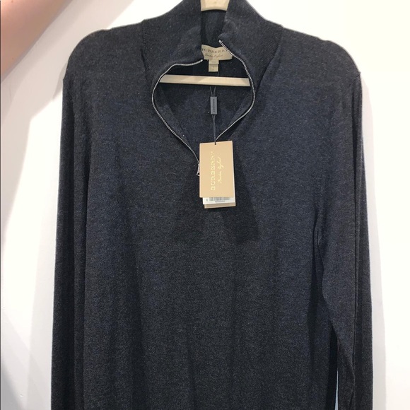 Burberry Other - 🔥NWT🔥Burberry Zip-neck cashmere cotton sweater